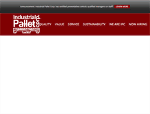 Tablet Screenshot of ind-pallet-corp.com